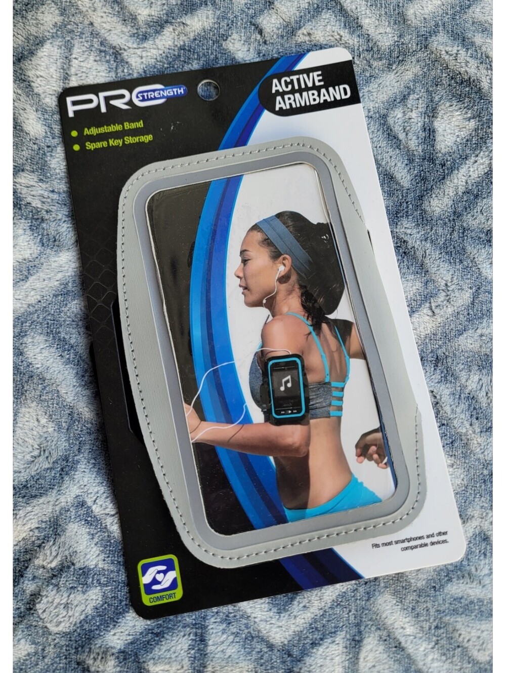 Pro Strength Adjustable Active Armband Band Phone & Spare Key Storage